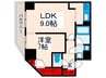 レジディア町屋 1LDKの間取り