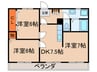 パレス　スメールＢ 3DKの間取り
