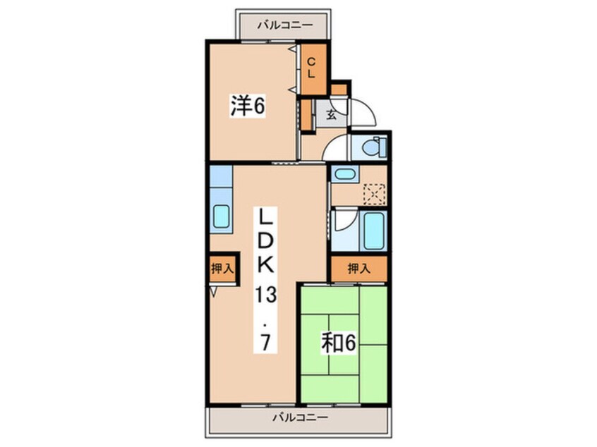 間取図 グリーンアベニュー