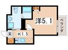 メレ小田急相模原 1Kの間取り