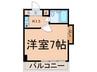 アネックス国領 1Kの間取り