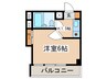 アネックス国領 1Kの間取り