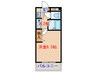 レガシィ小杉 1Kの間取り