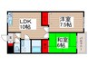 パールハイム 2LDKの間取り