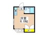 元本郷ハイツＡ 1Rの間取り