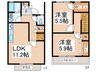 シャト－ 2LDKの間取り