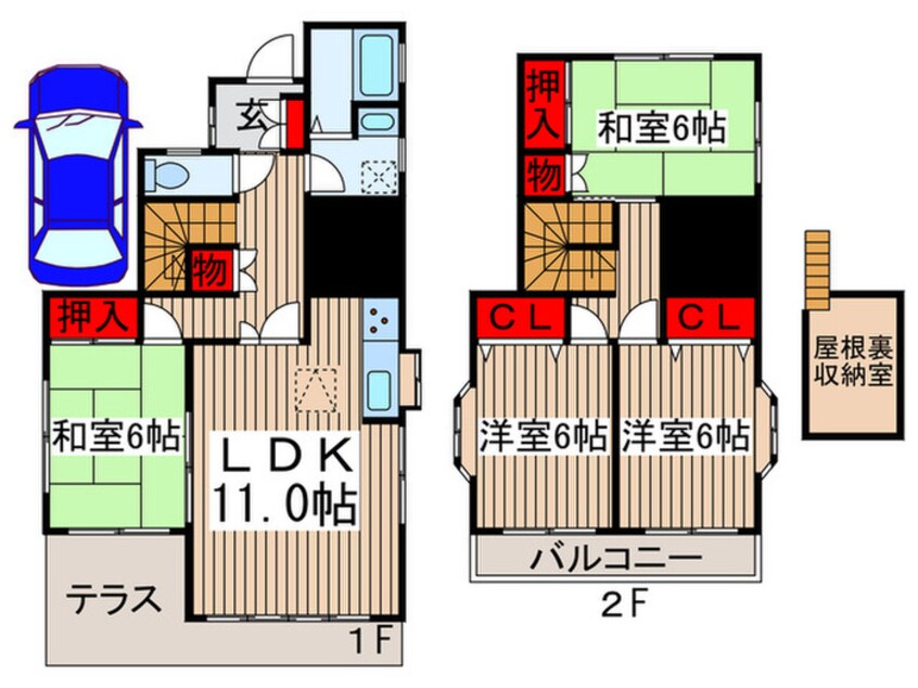 間取図 荒井邸貸家