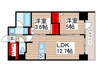 ドゥーエ南砂町 2LDKの間取り