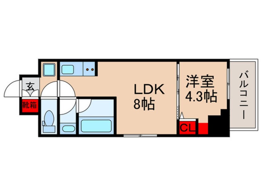 間取図 ドゥーエ南砂町