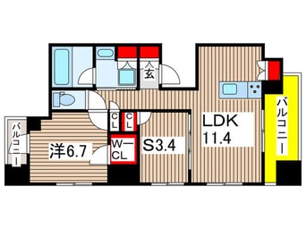 間取図 ドゥーエ南砂町