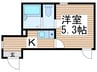 HESTIA扇大橋 1Kの間取り