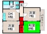 ウィスタ－西新井 3DKの間取り