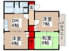 ウィスタ－西新井 3DKの間取り