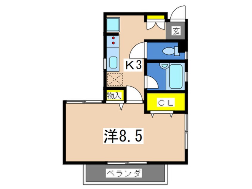 間取図 ハイネス小林Ｃ