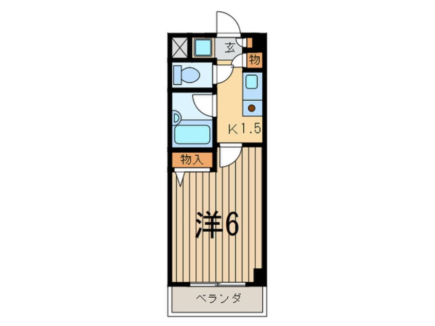 間取図 ベルコートウエスト