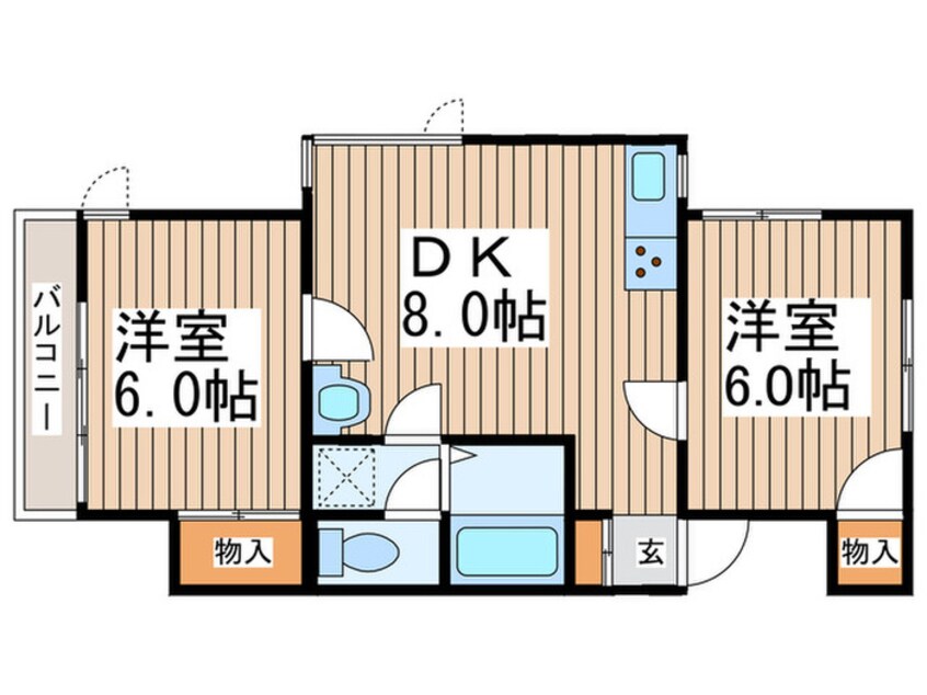 間取図 中山ａｉハイツ