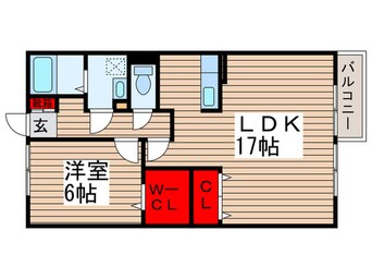 間取図 コモド八ヶ崎Ａ
