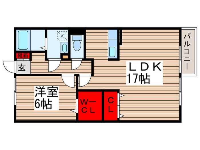 間取り図 コモド八ヶ崎Ａ