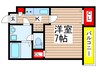 湊町ウッドヴィレッジ 1Kの間取り