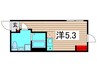 WILLE NISHIARAI Ⅱ 1Rの間取り