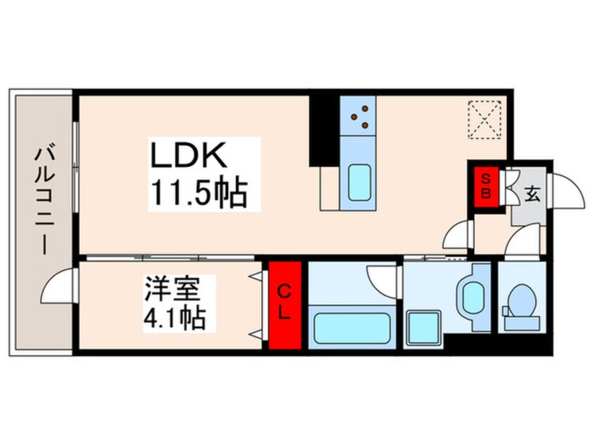 間取図 モザ・ソレイユ
