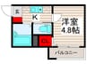 メルディア西新井栄町 1Kの間取り