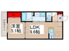 仮）グラティア 1LDKの間取り