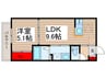 仮）グラティア 1LDKの間取り