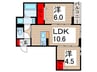 仮)D-ROOM西綾瀬3丁目PJ 2LDKの間取り