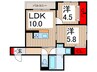仮)D-ROOM西綾瀬3丁目PJ 2LDKの間取り