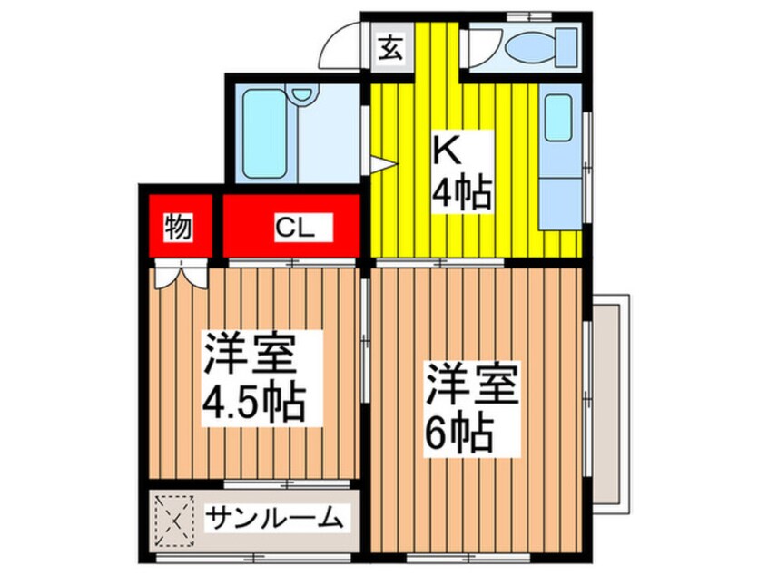 間取図 ニュ－マナ－ハイム