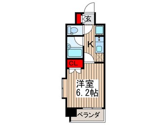 間取図 レジデンス門前仲町(501)