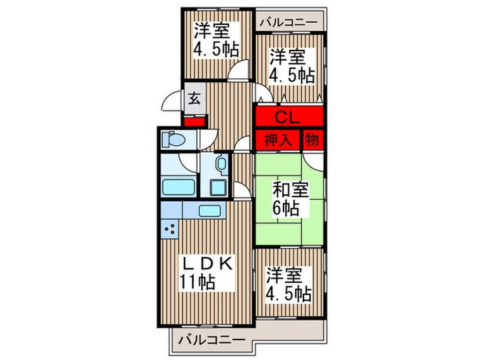 間取り図 煉瓦館71