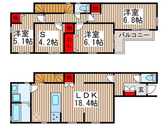 間取図 Kolet六実＃02