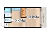 ロ－ズマンション 1DKの間取り