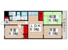 ガ－デンヒル 3LDKの間取り