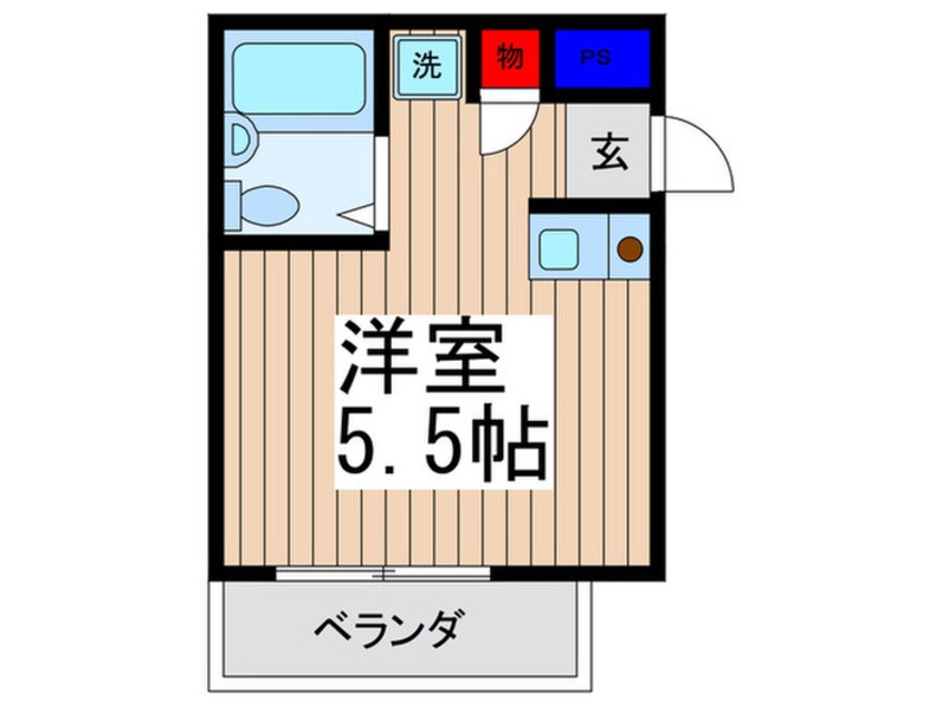 間取図 セイコ－ガ－デン朝霞