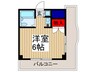 セイコ－ガ－デン朝霞 1Rの間取り