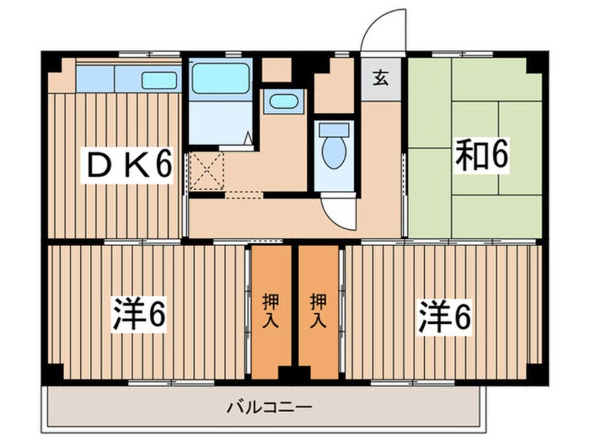 間取図 ビレッジハウス阿久和７号棟