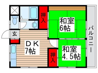 間取図 プラザ北小金