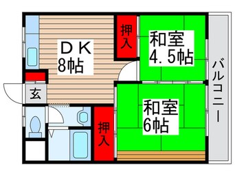 間取図 プラザ北小金