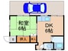 メゾン松ヶ丘 1DKの間取り