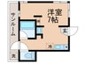 ベルビューカシェット 1Rの間取り