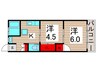 東和ハイツ 2Kの間取り