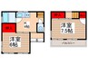 栄町戸建 2Kの間取り