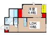 アドウィステリア　D棟 1LDKの間取り