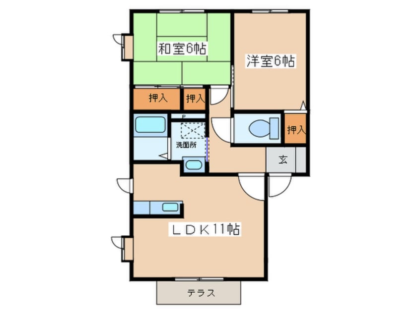 間取図 リヴェ－ルＢ