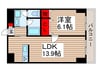 ＩＮＳＵＲＡＮＣＥ　ＢＬＤＧ． 1LDKの間取り