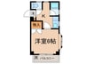 コウジハウス（千年） 1Kの間取り