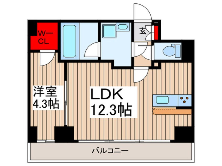 間取図 ミルーナヒルズ柏(602)